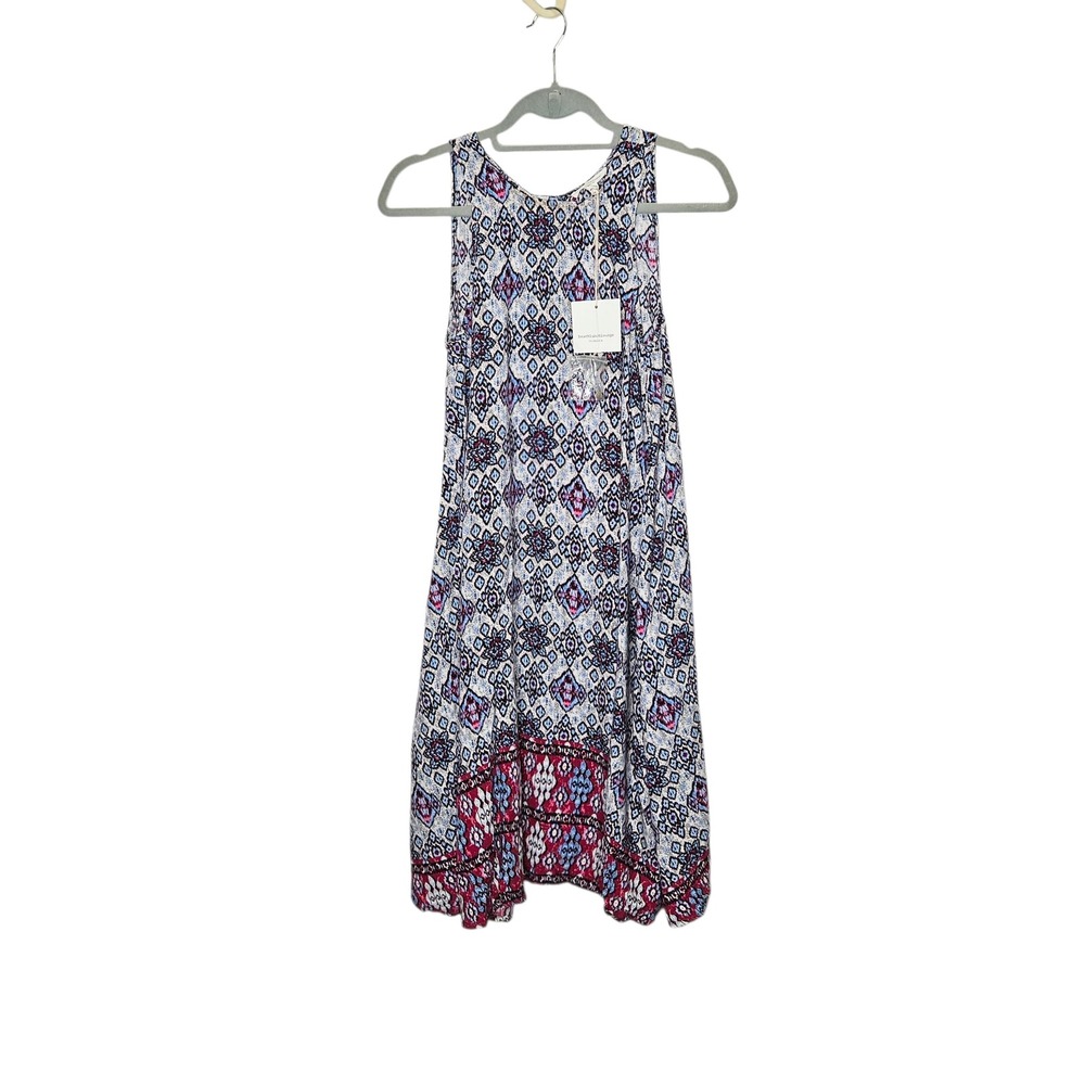 Beachlunchlounge NWT Collection Sleeveless A Frame Dress Casual‎ Bohemian XS